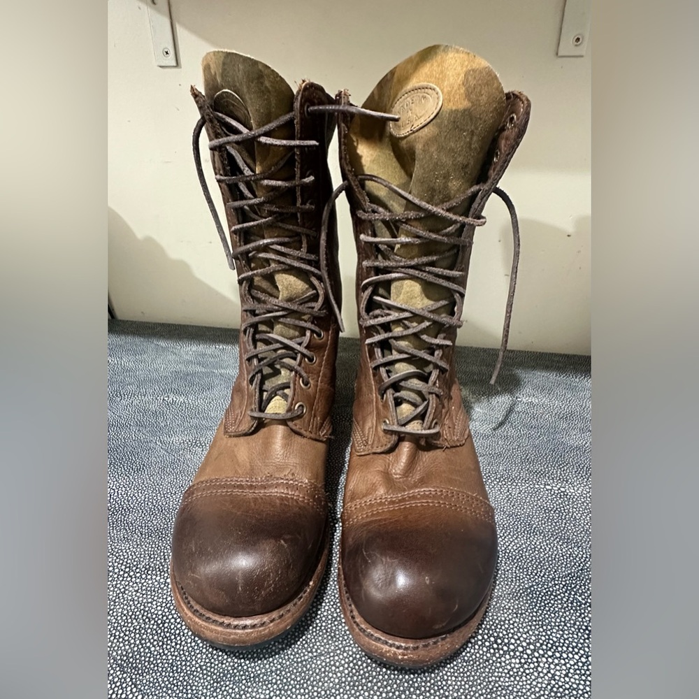 Walk over vintage Men's Brown Leather Lace-Up Boots